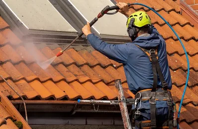 Démoussage et hydrofuge de toiture à Estrablin
